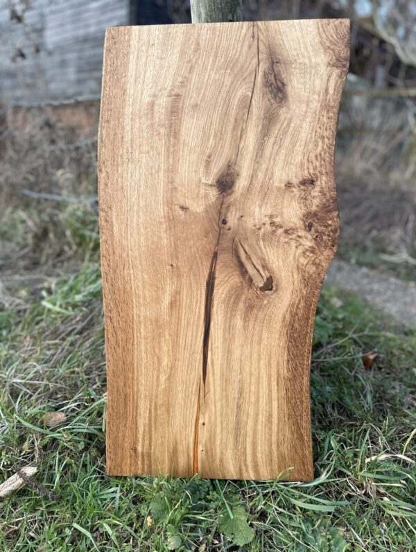 Oak Charcuterie Board with Orange Resin